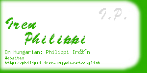 iren philippi business card